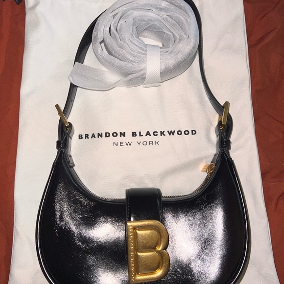 Brandon Blackwood Black Shoulder Bag - Picture 1 of 6